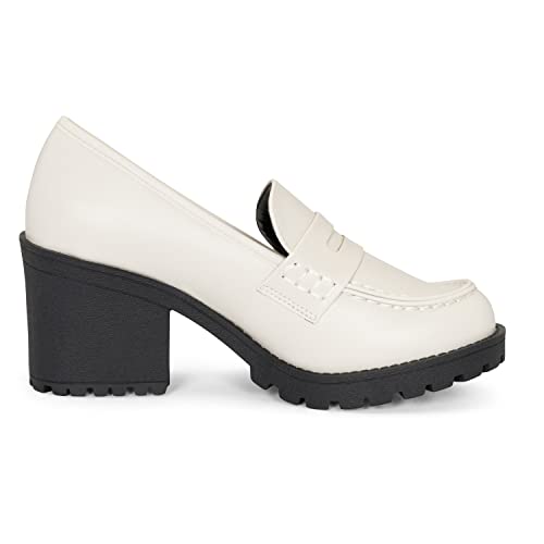 Chariot & Co Womens Platform Mary Janes Loafer Heels Ankle Strap Pumps | Chunky Pumps | Coquette Y2K Cosplay Ready Blast3