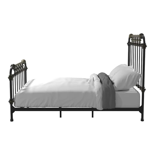 Furnitureofamericaceciltransitionalmetaltwinspindlebedinantiqueblack  Urban Country Home Decor Furniture of america cecil transitional metal twin spindle bed in antique black  urban country home decor
