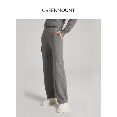 GreenMount Women's Wide Leg Cashmere Sweatpants Lounge Pants for Women Winter Warm2