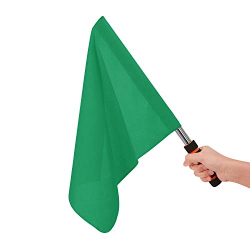 Sports Referee Hand Signal Flag Portable Track Field Competition Flag for Football Volleyball Rugby Training Match