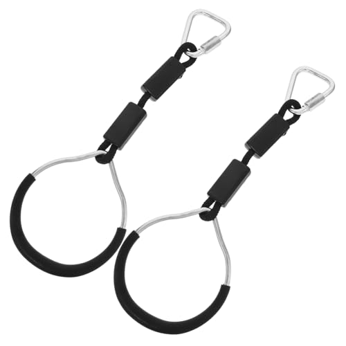 SUPVOX 2pcs Kids Swing Gymnastic Rings Set Climbing Ring Obstacle for Backyard Play