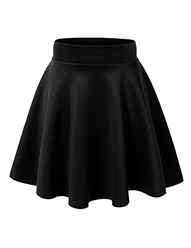 CTC Womens Basic Versatile Strechy Flared Skater Skirt - Made in USA