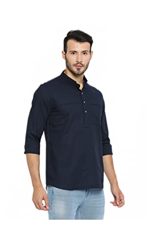 Image of Spykar Men Cotton Slim Fit Shirts - Full Sleeves