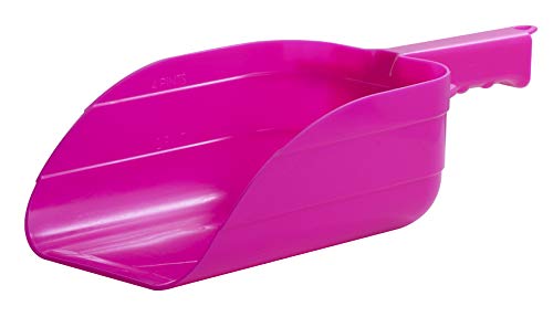 Little Giant® Plastic Utility Scoop | Heavy Duty Durable Stackable Farm Scoop | 5 Pint | Ranchers, Homesteaders and Livestock Farmers | Hot Pink