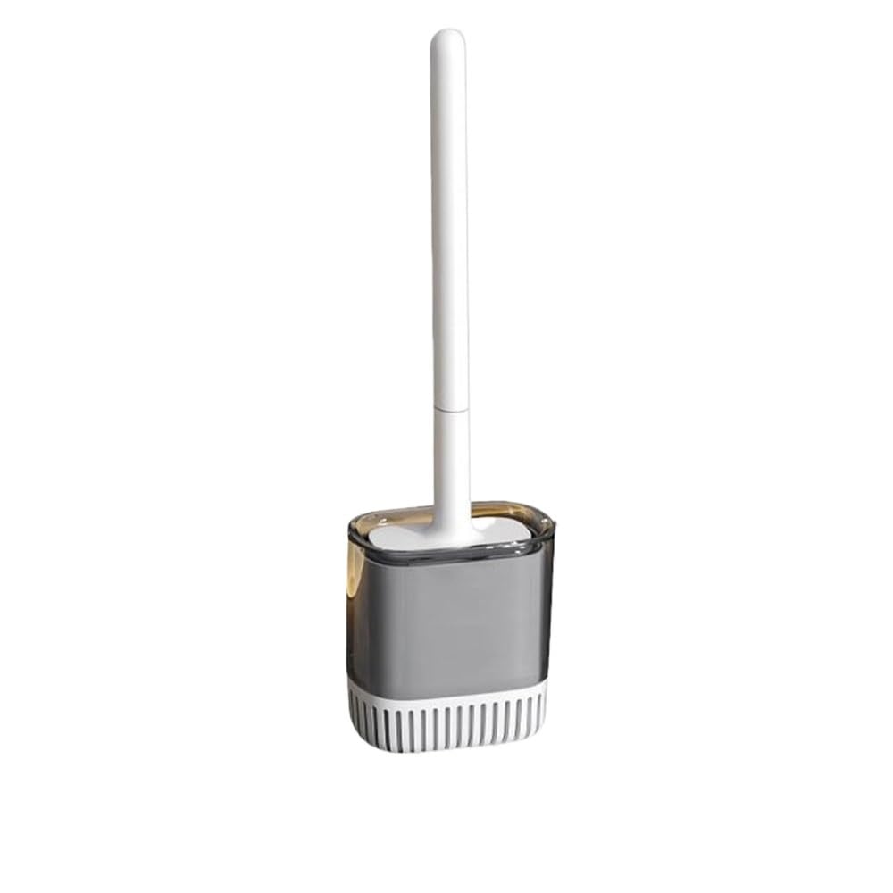 toilet brushes & holders Bathroom Silicone Wall Toilet Brushes With Long Handle Soft Flexible Bristles