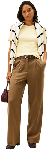 Tommy Hilfiger Damen T-Shirt Kurzarm New Slim Cody mit Rundhalsausschnitt, Gelb (Zesty Yellow), L – Ansicht 5