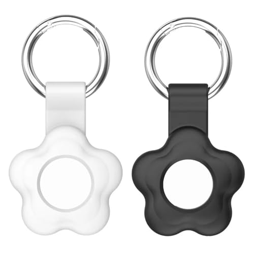 YAARUJEE AirTag ケース アップル エアタグ用 環境に優しい素材TPU製 2個入り 耐油性 軽量 難燃性 耐衝撃 持ち運びに便利/薄型 傷 耐衝撃/擦傷防止 スマホ/カバン/キー/荷物/財布/ペットの首輪に掛ける