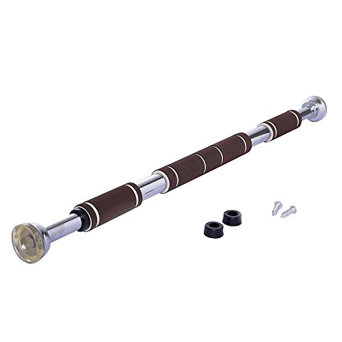 KYLIN SPORT Barre de Traction Porte Barre de Musculation Murale Barre de Fitness Pull up Bar en Acier Inoxyable (Joint Rond 80-130CM) Cover