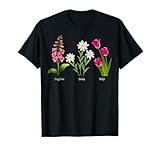 Photo Gallery foxglove daisy tulip – vintage floral bloom for nature lover maglietta Photo Gallery foxglove daisy tulip – vintage floral bloom for nature lover maglietta