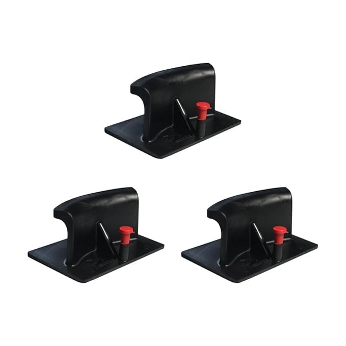 DreamMoto Compact Plastic Helmet Holder for Wall with Key & Jacket Hook – Minimal Helmet Wall Mount Rack | Space-Saving Helmet Hook for Home, Garage, or Office – Wall Helmet Hanger (Black 3)