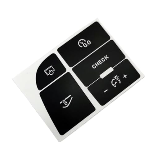 Réparation bouton Audi A6 usé avec sticker commande centrale et tableau de bord