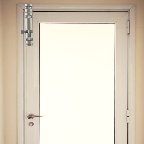 Image of Foora Premium Tower Bolt - 4 Inch Stainless Steel Rod with Knob, Aluminum Body (Chatakni), S.S. Finish, Door, Window, Gate Lock Pack of 1