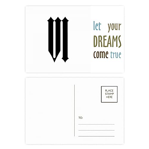 Cartes postales chiffres romains pour remplacer les cartes banales