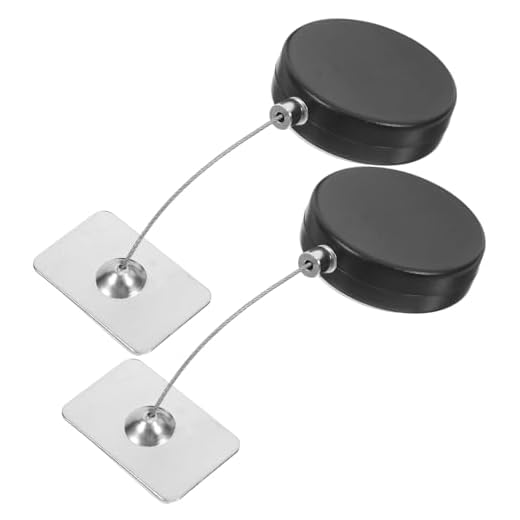 DIYEAH Retractable Remote Control Security Cable Lock with Adhesive Mount Automatic Telescopic Steel Wire Lock for Anti-Theft and Loss Prevention