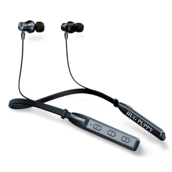 HUG PUPPY Neckband Wireless Bluetooth in Ear Built in Mic, Super Sound Deep Bass Active Noise