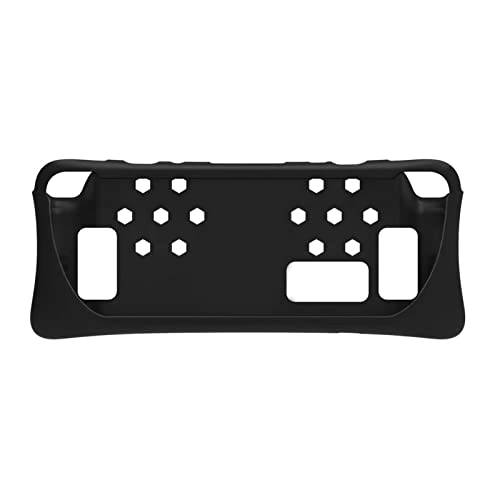 SANWOOD Schutzhülle für Spielkonsolen, flexibel, präziser Ausschnitt, Schutzhülle für Spielkonsolen, Anti-Drop mit Aufklebern Schwarz Cover