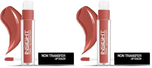 Image of INSIGHT Non Transfer Lip Color - Tyranny | Waterproof| Matte Finish| Transfer & Smudge Proof| Lightweight| 12 Hr Wear| Highly Pigmented 4 ml (Pack of 2)