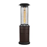 LAVA Heat Italia MILANO 6 ft. Commercial Flame Natural Gas Patio Heater - 36000...