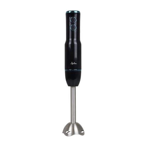 Jata JEBT1906 - Batidora de Mano 500 W, 2 Velocidades, 4 Cuchillas de Acero Inoxidable. 17000 RPM. Bate, pica, tritura. Pie de de acero inoxidable. Desmontable