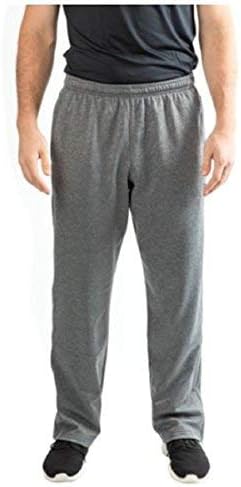 Champion Men's Duo-Fold Tech Fleece Warm Control Powertrain Pant (Medium, Granite)