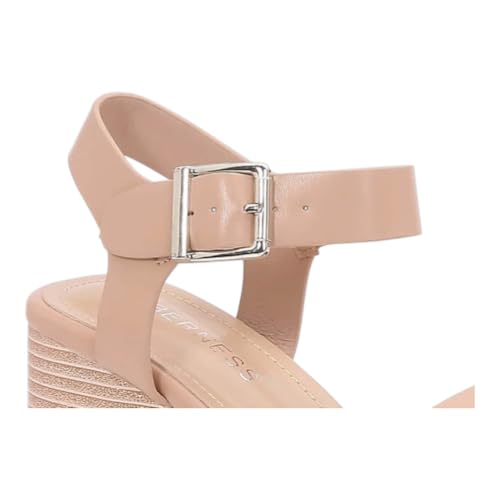 Women Open Toe Platform Block Heel Sandals With Ankle Strap2