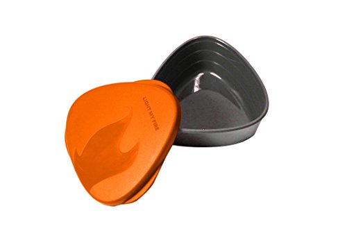 Light my Fire 6-Piece BPA-Free Lunch Kit with Plate, Bowl, Storage Boxes and Spork, Orange