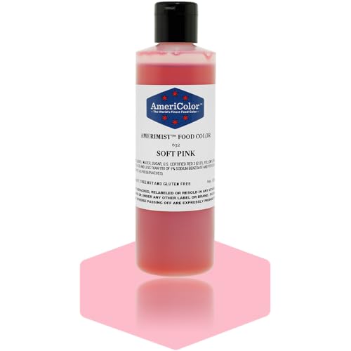AmeriColor Amerimist AirBrush Food Color (Soft Pink, 9 oz)
