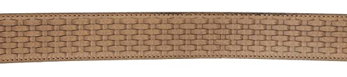Pierre Cardin Light Brown Weave Textured Classic D-Ring Adjustable Belt Adjustable Mens Belt-403