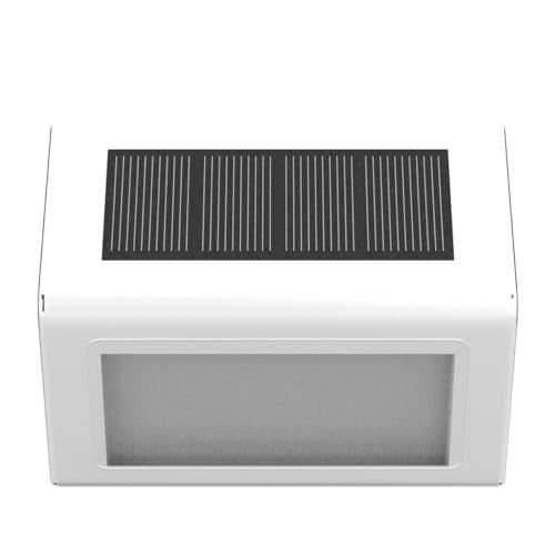 SOLPEX Solar Step Lights - 12 Pack Solar Powered Deck & Stairway Lights, Outdoor Fence Pathway Porch Garden (Warm White)