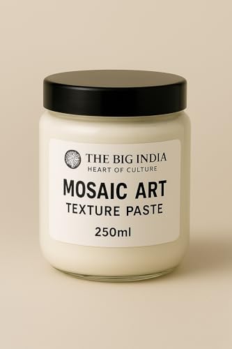 Image of Mosaic Art Texture Paste 250ml - Strong Adhesive for Glass, Ceramic & Stone | Quick-Dry, Non-Toxic Craft Medium for DIY Mosaic & Decorative Projects