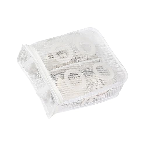 LIbgiubhy Bolsa protectora de almacenamiento para lavado de zapatos, accesorio de baño para uso a máquina, mantiene la forma intacta, ajuste hasta la talla 13, uso diario