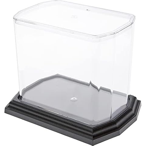 Pioneer Plastics Clear Plastic Desktop Aquarium with Base, 5.75" W x 3.75" D x 5" H Cover