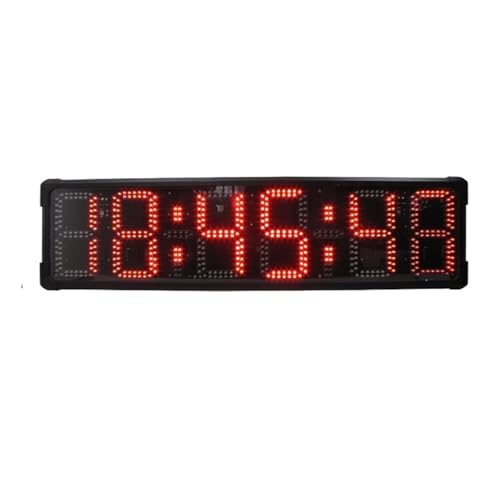 Cronómetro digital deportivo pantalla LED rojo 8 pulg miniatura 1