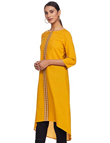 Image of Amazon Brand - Myx Women Cotton A-Line Kurta