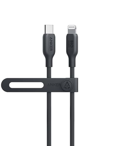 Anker USB-C to Lightning Cable, 541 Cable (Phantom Black, 3ft), MFi Certified, Bio-Based Fast Charging Cable for iPhone 14/14 Pro/14 Plus/14 Pro Max, iPhone 13/12 Series (Charger Not Included）