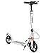 Trottinette Scooter, Scooter à Deux Roues Adulte Pliable, Scooter De La Ville D'absorption De Choc Double, Hauteur Réglable Librement(Color:Blanche)