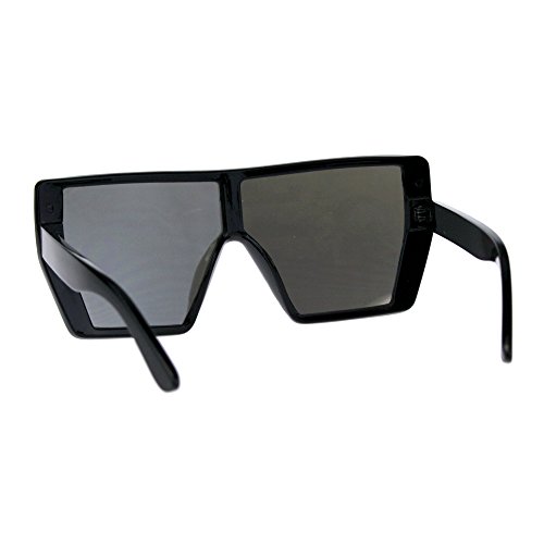 PASTL Extra Oversized Fashion Sunglasses Square Shield Frame Mirror Lens3