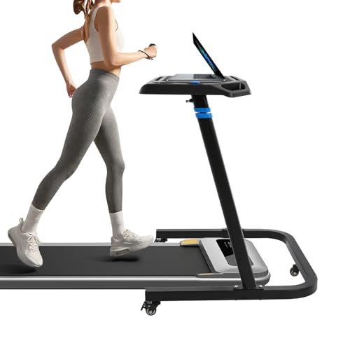 Czyurachel Mesa de entrenamiento con ruedas, mesa de bicicleta ajustable estacionaria, escritorio para bicicleta con 3 ruedas, mesa de bicicleta estacionaria con varias ranuras, soporte para vasos