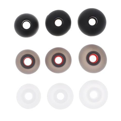 KOMBIUDA Silicone Earbuds Replacement Tips 36pcs Set Headphone Accessories Comfortable Durable