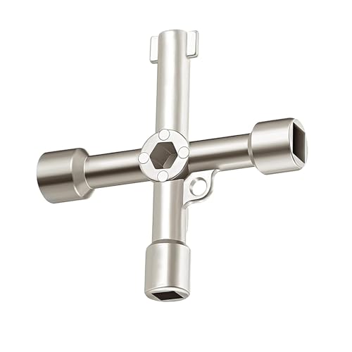 Chiave a Croce Multi-Funzione Per Ruote, Gabinetto di Controllo Elettrico, Scatola, Valvola - Compatibile Con Quasi Tutte Le Auto Popolari