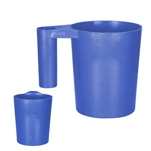 Jarra Medidora - Medidor De Líquidos Con Asa | Recipiente Con Dispensador Y Cucharón Para Piscina Cocina Jardinería Y Limpieza