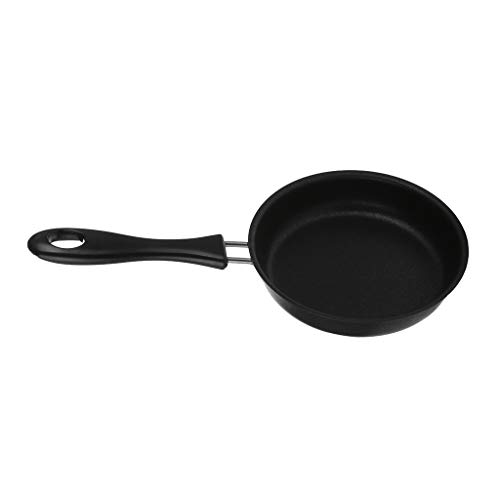 OUOULAJY New Antihaft-Bratpfanne, 12 cm, Schwarz