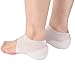 Produktbild Huaheng 1 Paar Unsichtbare Höhe Lift Absatz Pad Socke Lidstift Steigerung Einlegesohle Schmerzen Linderung für Damen Herren - Weiß, 4CM