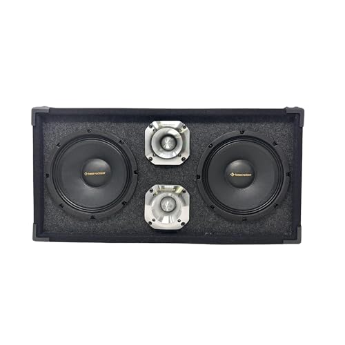 Bass Rockers 8 Loaded chuchera Chero Box with 8 Midrange Midbass Speakers and 4 Chrome High Performance Tweeters 1200W for Car Home UTV ATV Camper DJ Pro Audio Use