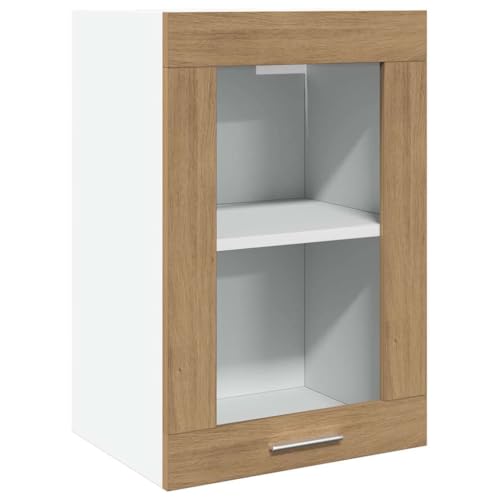 vidaXL Vitrina Colgante Lyon Roble Artesanal 40x31x60 cm Madera de ingeniería