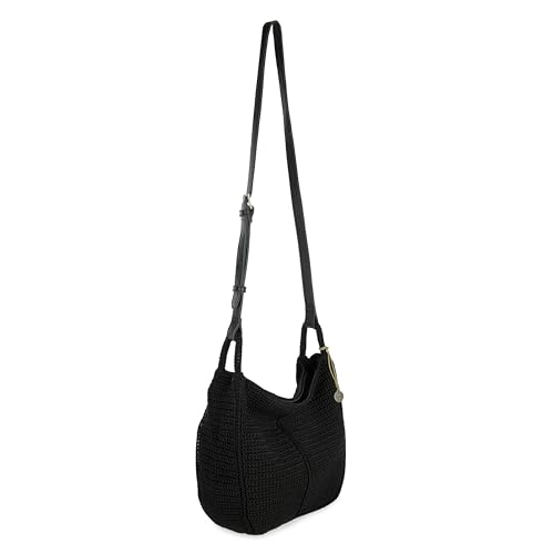 The Sak Los Feliz Crossbody Purse - Hand Crochet Women's Handbag for Everyday & Travel - Cross Body Bag With Zipper Pockets & Adjustable Shoulder Bag Strap - Black2