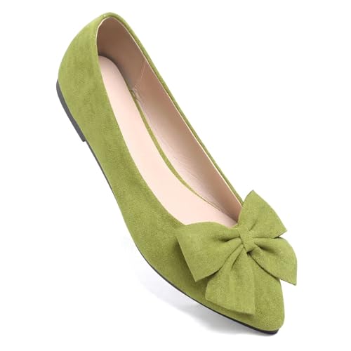 Image of Dear Time Women's Ballet Flats Dress Ballet Shoes Slip on for Office Work Comfortable Shoes
