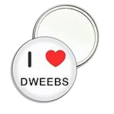 I Love Dweebs - Miroir compact rond de 55 mm