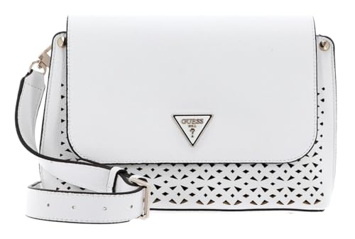 Sac Meridian Flap Crossbody Bag White GUESS blanc pour femme avec bandoulière