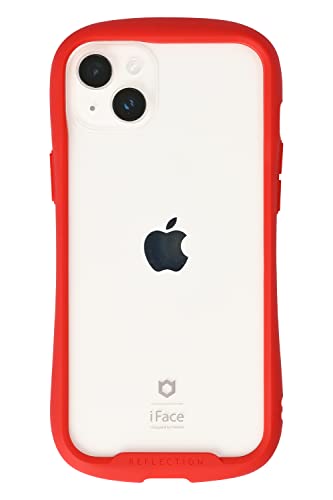 iFace Reflection iPhone 14 Plus ケース クリア 強化ガラス (レッド)【アイフェイス アイフォン14plus 用 iphone14プラス 用 カバー 韓国 耐衝撃 透明 ストラップホール】